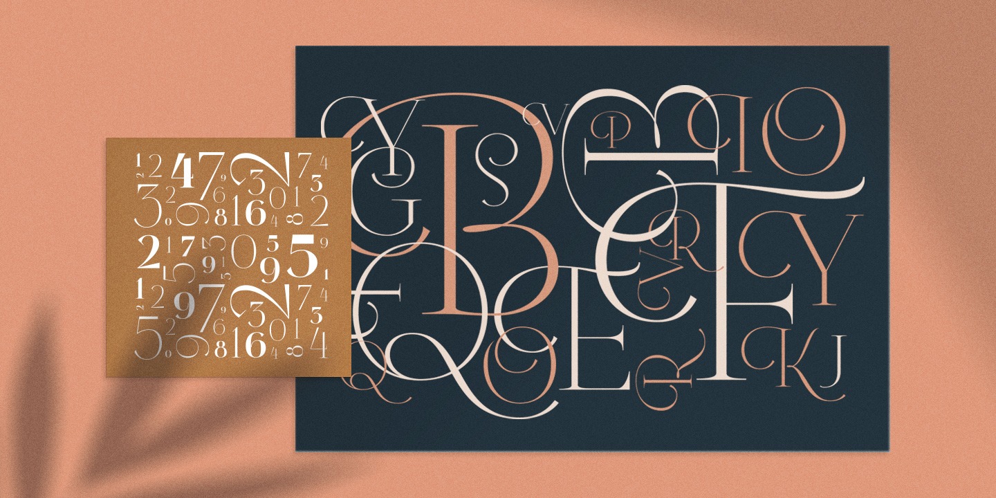 Beispiel einer Fulgate Bold-Schriftart